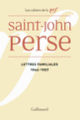 Couverture Lettres familiales ( Saint-John Perse)